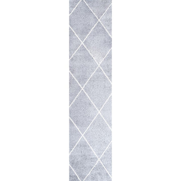 Cole Minimalist Diamond Trellis Area Rug